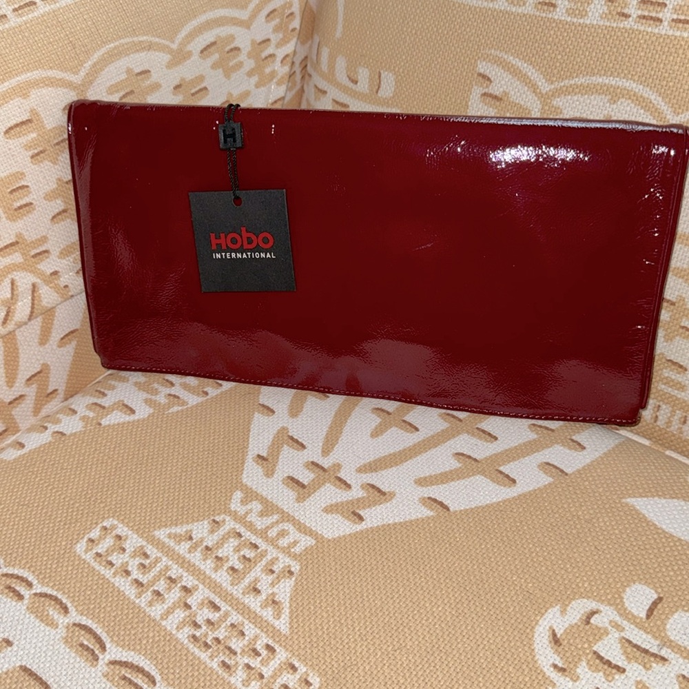 NWT Hobo International patent leather clutch